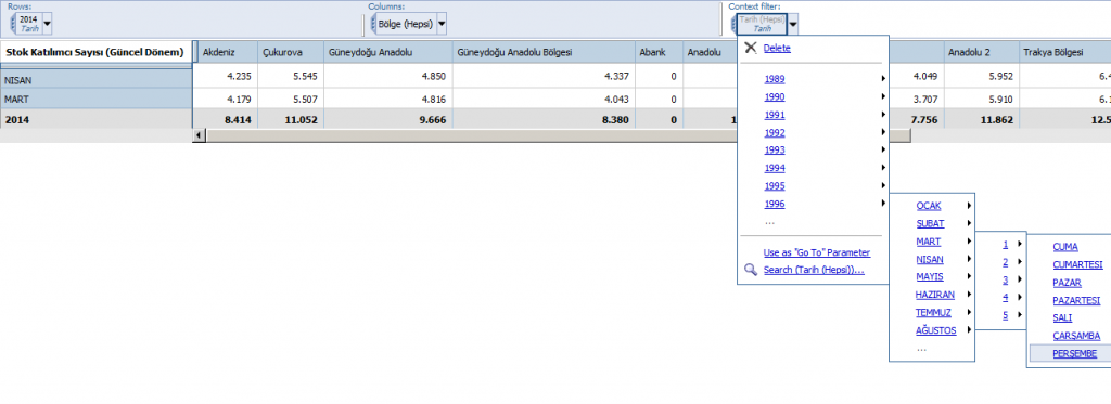 IBM Cognos Analysis Studio'nun Özellikleri